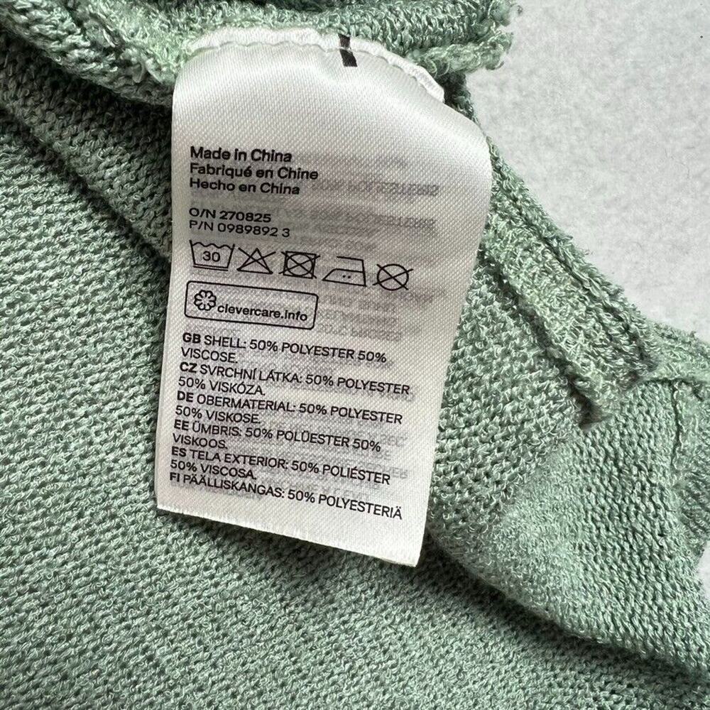H&M Tank Womens XL Vest Top Green Side Slits Comfy Lightweight - Picture 7 of 7